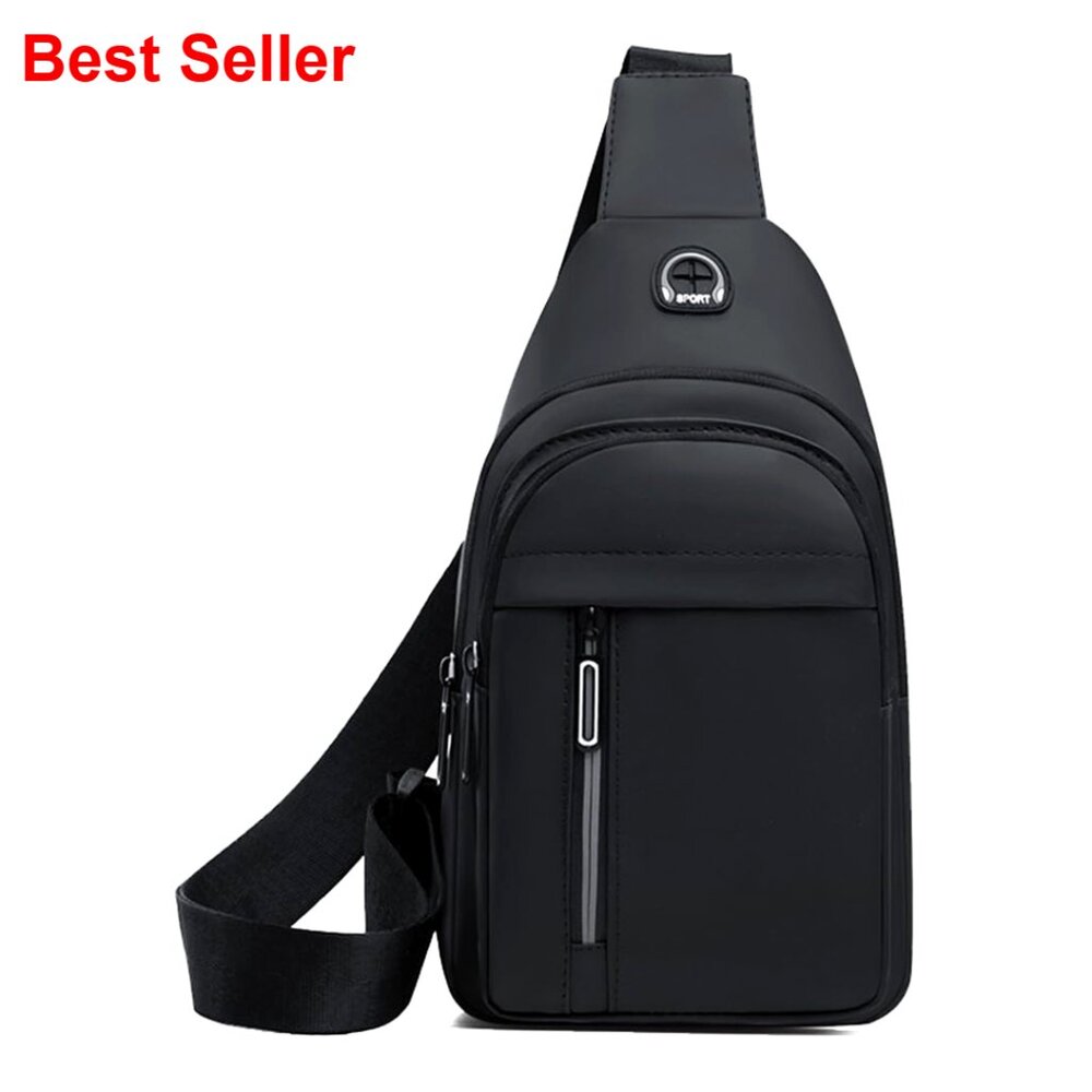Polyester Sling Backpack Chest Purse Lightweight … - image 1